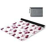 ALAZA Pink Bow and Cherry Pattern Yoga Mat Non Slip Fitness Exercise Mat, Workout Mat for Yoga, Pilates and Floor Exercises