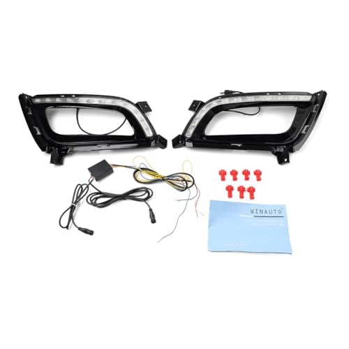 Cninba13 Front Fog Light Daytime Running Lights Driving Lamps ABS For Kia Optima K5 14-15 2 Pcs
