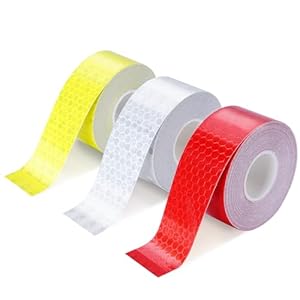 Yiifell 3 Rollen Reflektorband Sicherheitswarnband