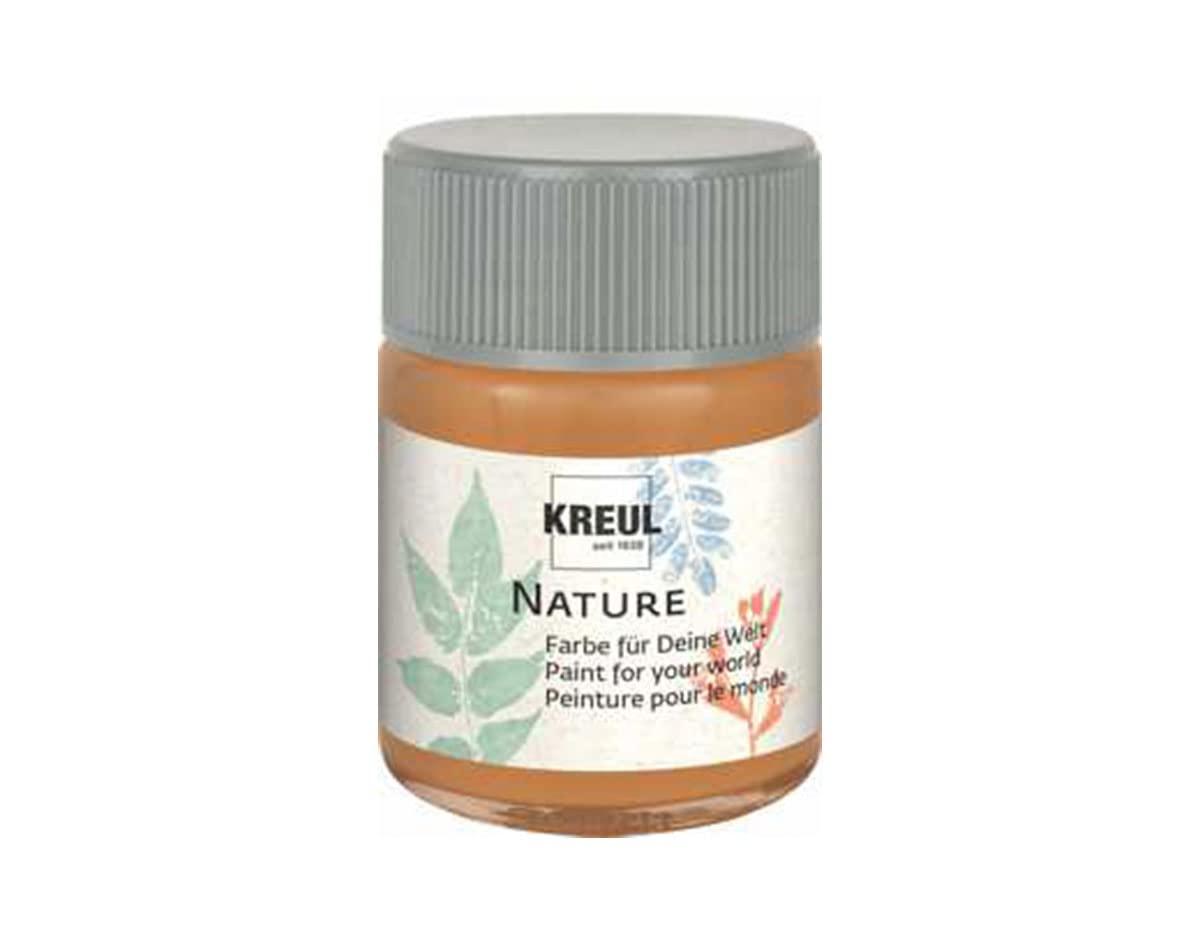 KREUL Nature Lehmerde 50 ml Glas - Naturlehmfarbe auf Wasserbasis, cremig, schnelltrocknend und lichtbeständig