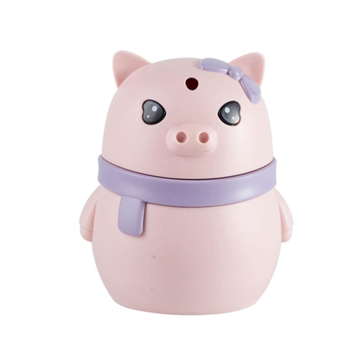 Wdwdw Purple Toothpicks Dispenser Toothpick Box Press Type Holder Plastic Creative Piggy Shape Container Home Automatic Pop-Up