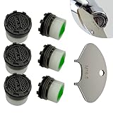 Upgraded 6-Pack 16.5mm Faucet Aerators with 304 Stainless Steel Aerator Removal Tool – Easy Install & Smooth Water Flow