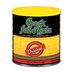 Office Snax OFX00139 Chock Full O' Nuts Ground Coffee, 33.9-Ounce Can