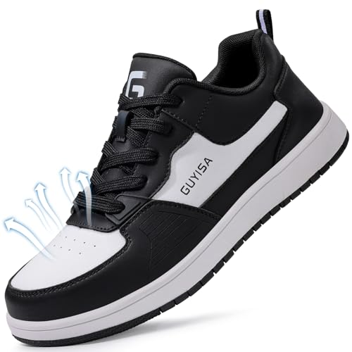 Steel Toe Shoes for Men Women Splash-Proof Work Shoes for Men Cushioning Men's Safety Shoes Soft Sole Steel Toe Sneakers Industrial Construction Warehouse Shoes