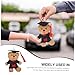Unomor Graduation Bear Keychain Pendant Cute Stuffed Animal Bag Hanging Decoration Adorable Key Holder for Backpacks Graduation Present Toy for All Occasions