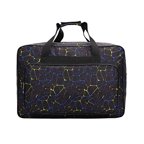 Bolsa de almacenamiento de viaje para ropa, organizador de equipaje, juego de equipaje de lado duro grande (negro, 46 x 23 x 32 cm)