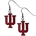 NCAA Siskiyou Sports Womens Indiana Hoosiers Chrome Dangle Earrings One Size Team Colors