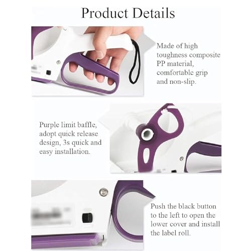Pistolet applicateur d'étiquettes portable – Machine automatique d'autocollants de codes-barres pour étiqueter les prix, idéal pour les bouteilles et les boîtes dans les supermarchés