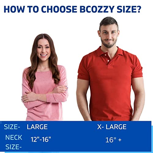 Bcozzy Neck Pillow For Travel Provides Double Support To The Head, Neck, And Chin In Any Sleeping Position On Flights, Car, And At Home, Comfortable Airplane Travel Pillow, Large, Purple #TOP5