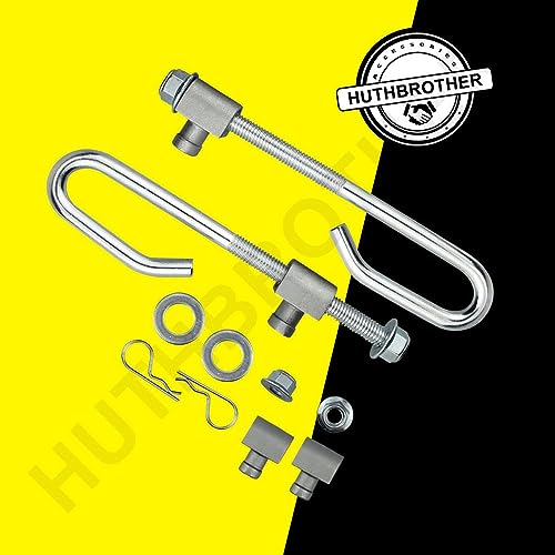 Huthbrother GX24864 GX21718 Deck Lift Hanger Rod kit, Compatible with John-Deere 14M7465 GX26085 24M7053, for E130 Deck Lift Link Kit GX24864A GX24864B, Set of 2