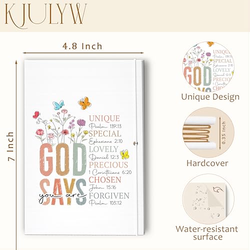 Álbum de recortes DIY cristiano de 4,8 x 7 pulgadas, regalos cristianos para mujeres, 'Dios dice que eres inspiradora', álbum plegable y extensible para fotos y recuerdos miniatura 7