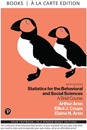 Statistics for the Behavioral and Social Sciences: A Brief Course (What's New in Psychology)