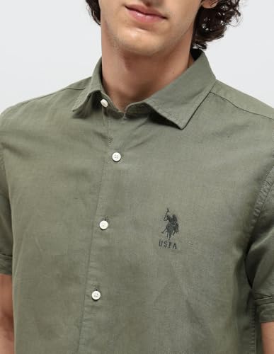 Image of U.S. Polo Assn. Denim Co. Men's Solid Regular Fit Shirt