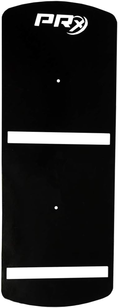 PRx Performance Exercise Medicine Ball Target, USA Made Wall Ball Target, Powder Coated Black, American Made Steel, Wall Protection with Cutouts for Height Markers