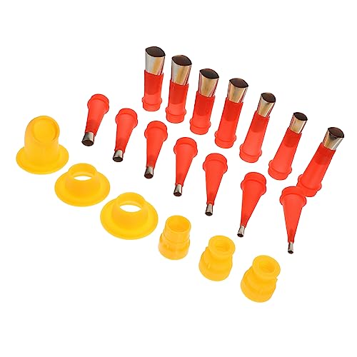 SHINEOFI 1Juego Herramientas De Calafateo Reutilizables De Aplicador De Sellador Boquillas De Inoxidable Incluye Base