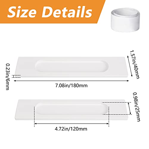 MOROBOR 18CM Self-Stick Rectangual Sliding Door Pulls - Image 2