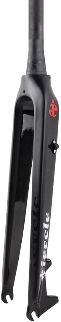 Horquilla Rígida para Bicicleta Montaña 26 27.5 29 Fibra Carbono MTB Horquilla Freno Disco Horquillas Rígidas 1-1/2" Cónicas Sin Rosca Ultraligeras 9Mm QR Horquillas Duras D,29