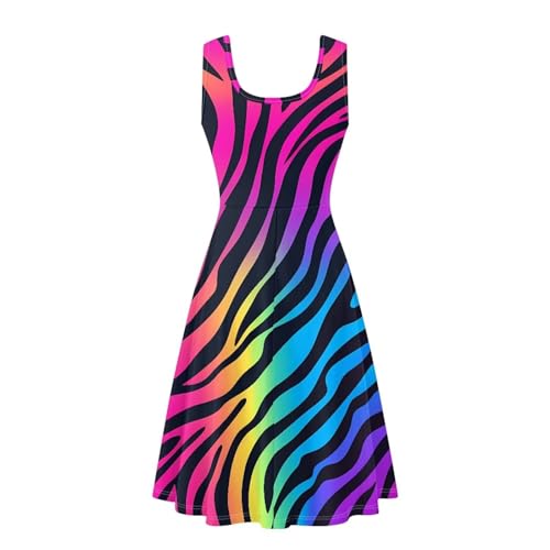 Image of Dreaweet Casual Sleeveless Dresses for Women Girls, Round Neck Tank Dresses with Pockets Summer Sundress Size XS-4XL