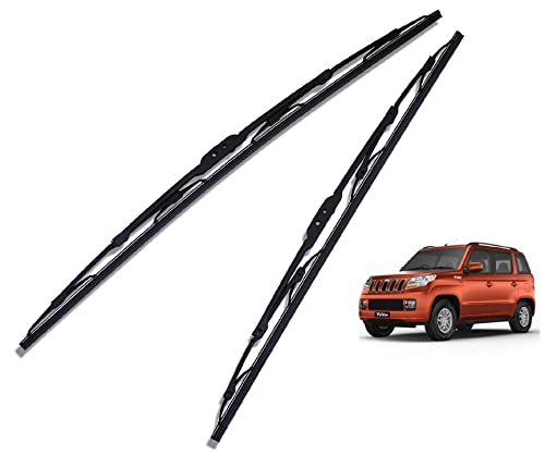 Image of Euro Care Metal Type Wiper Blade Compatibility with Mahindra TUV-300 Windshield Car Wiper Blade Size D-20,P-19