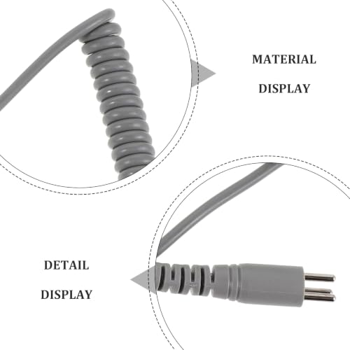 Healeved Câble de rechange pour ponceuse à ongles en plastique - Câble pour pièce à main de ponceuse à ongles électrique 2 broches vers 3 broches - d'alimentation de rechange pour poignée – vue 9