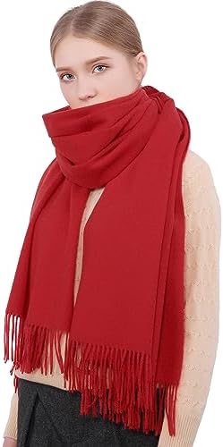 RIIQIICHY Ladies Scarves Pashmina Shawls and Wraps for Women Wedding Scarfs for Women Winter