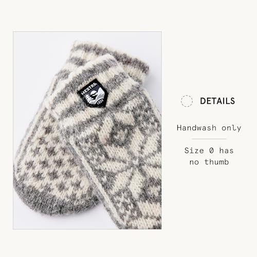 Image of Hestra Child's Nordic Mitt (Child 0-4yrs) I Wool MItten for Winter Weather