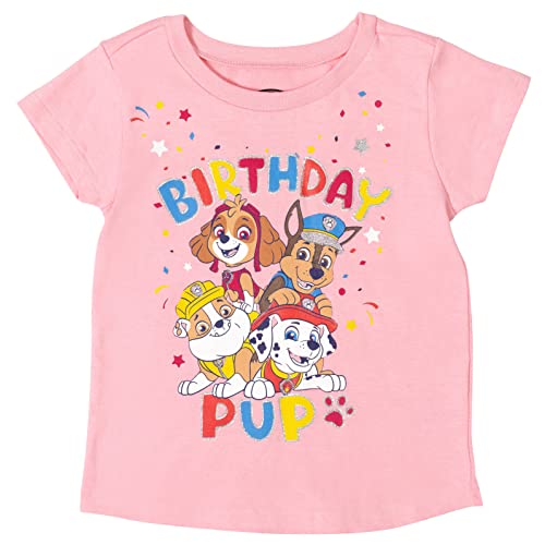 Image of Paw Patrol Girls' Glitter T-Shirt Toddler to Big Kid