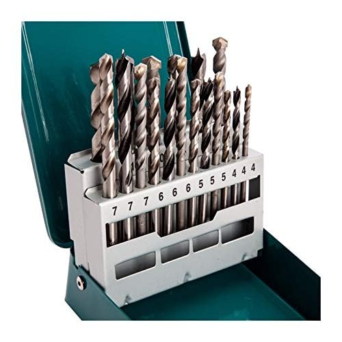 Makita D-47173 Mixed Drill Set Metal Box - Multi-Colour (18-Piece) 3 Makita D-47173 Mixed Drill Set Metal Box - Multi-Colour (18-Piece) - Image 3