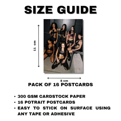 Image of Katseye Photocards Pack of 16 (8 x 11 cm) | Katseye Photocards | Katseye Posters | Pinterest Wall Posters | K-Pop Posters | K-Pop | Wall Prints for Room | For Gifting | For Birthday | For EYEKONS (Pack of 16)