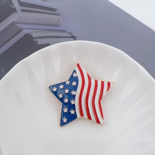 Image of USA Flag Brooch Pin Souvenir for United States of 2026 Veteran's Day Pin Patriotic Accessories Independence Day Decor Gifts for Sister