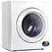 Euhomy Compact Laundry Dryer, 3.5 cu ft Front Load Stainless Steel Clothes Dryers With Exhaust Pipe, 1500W, LCD Control Panel Four-Function Portable Dryer For Apartments, Home, Dorm, White