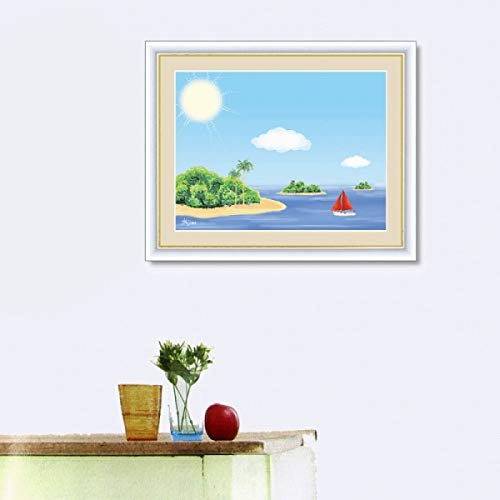 南国の風景画 Amazon.co.jp: 喜多一『南国の島』高精彩工芸画+手彩 風景画 南