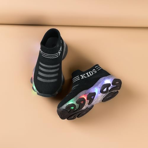 Toddler Little Kids Light Up Led Shoes Breathable The First Walking Slip On Luminous Tennis Boys Girls4
