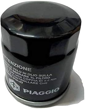82635R Vespa OEM Oil Filter for Modern Vespa Scooters | OEM# 483727 AP8580128 Part# 82635R GTS 300 Sport 2010-2014, Black