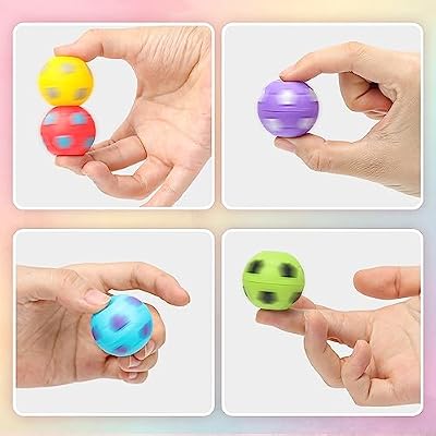 AZEN 24 Pcs Soccer Party Favors for Kids 4-8 8-12, Mini Fidget Spinners Soccer Ball Toys, Goodie Bags Stuffers for Birthday, Treasure Box Toys for Classroom, Return Gifts for Kids