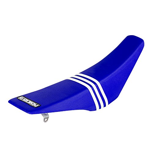 Enjoy Mfg Seat Cover - Compatible Fit for 2013-2020 Honda CRF 250L 250RL - All Blue/White Stripes TLD #109