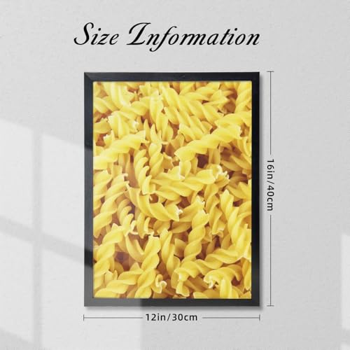 Spaghetti cadre noir de qualité supérieure pour décoration murale - 4