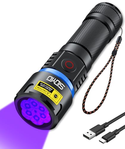 Lampe de poche UV 365 nm puissante pour durcissement résine et suivi étanche