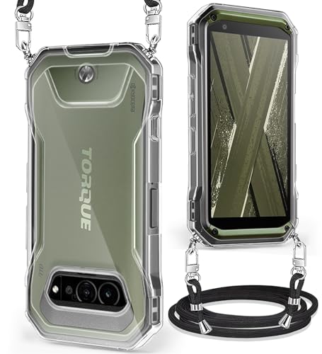 TORQUE G07 �P�[�X �N���A �V�����_�[ �X�}�z�P�[�X ���|�� �΂߂��� ���Z�� TORQUE G07 �J�o�[ TPU ���� ���^ �y�� �R�t�� �X�g���b�v�t�� ���������\ ���O���\ (�N���A)