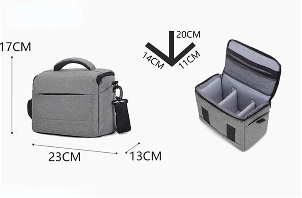 Torba DSLR Torebki Torba Na Ramię Futerał Na Aparat Przenośny Fotograf Torba Crossbody do DSLR Lens Camera Bag, Czarny, Jeden rozmiar