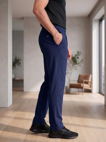 Image of SaintX Men's 4-Way Stretchable Athleisure Pants | Sweat Wicking Fabric | Slim Fit | Active - Sports Wear | Travel, Lounge & Casual Wear | Stylish Back Zipper Pocket | Available in Plus Size (ST06)