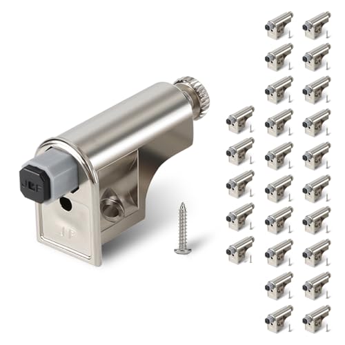 Dgavxa 25 Pcs Soft Close Cabinet Door Damper Soft Close Dampers for Cabinet Doors/Wardrobe/Kitchen/Bookcases Hydraulic Cabinet Buffer Damper Silent Door Closing with self-Closing Mechanism