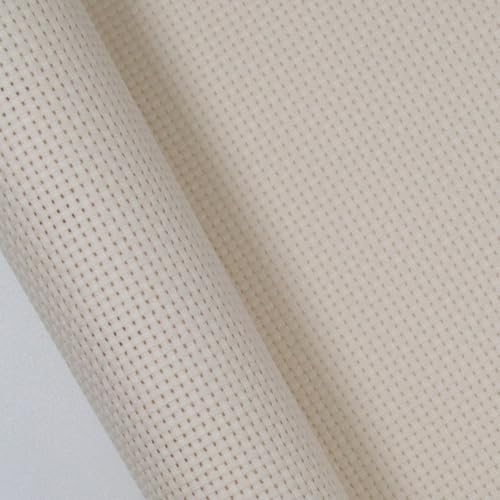Image of KCS 59 inch x 1 Yard (93cmx149cm) 11ct Counted Cotton Aida Cloth Cross Stitch Fabric (Ecru)