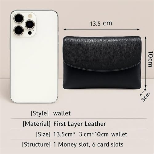 Joyfullygo Wallet, Small Wallet for Women, Unisex Pebble Leather Wallets with Credit Card Holder, Coin Holder & Cash Slots (COLOR-k,One Size)2