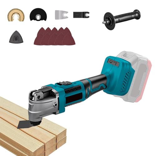 Utensile Multifunzione Oscillante Blayram Senza Spazzole - Per Batterie Makita 18V, 6 Velocità, 23 Accessori - Foto 14