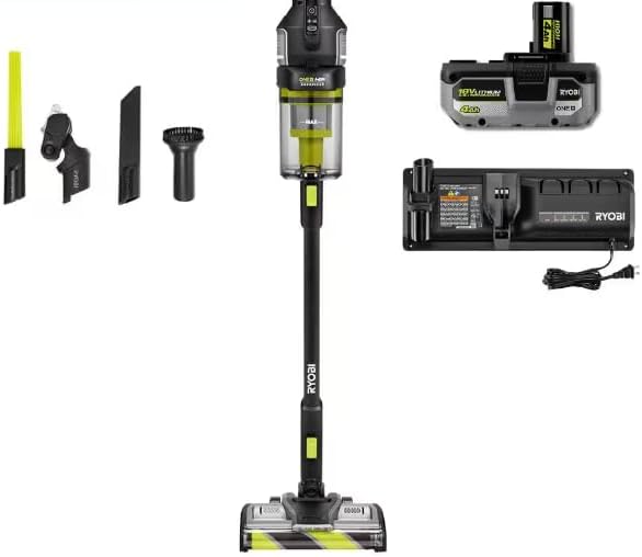 ONEAND HP 18V Cordless Advanced Whisper Series Stick Vacuum KIT with 4.0 AH Battery and