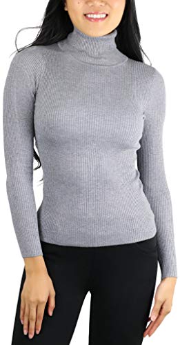 Image of ToBeInStyle Women's Classic Knit Fold Over Turtleneck Pullover