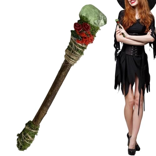 Photo de Générique Crystal Wand | Role Play Props | Crystal Wiccan Cosplay Wand | for Collectors Spiritual Seekers Pagans Wiccans Meditation Ritual...