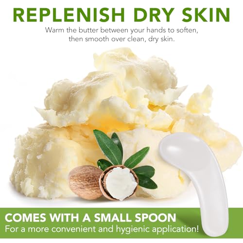 Sheabutter Unraffiniert & Roh 220g - 100% Reine Sheabutter Bio für Kosmetik, Körper & Haare, Natürliche Feuchtigkeitspflege, Vegan für alle Hauttypen (220g)