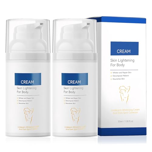 2 Pcs Skin Whitening Cream Aufhellungscreme Intimbereich Intim Bleaching Creme Intim Aufhellungscreme Intimbereich Aufhellen Geeignet für Die Meisten Hauttypen Verschiedene Körperpartien 30ml/Pcs